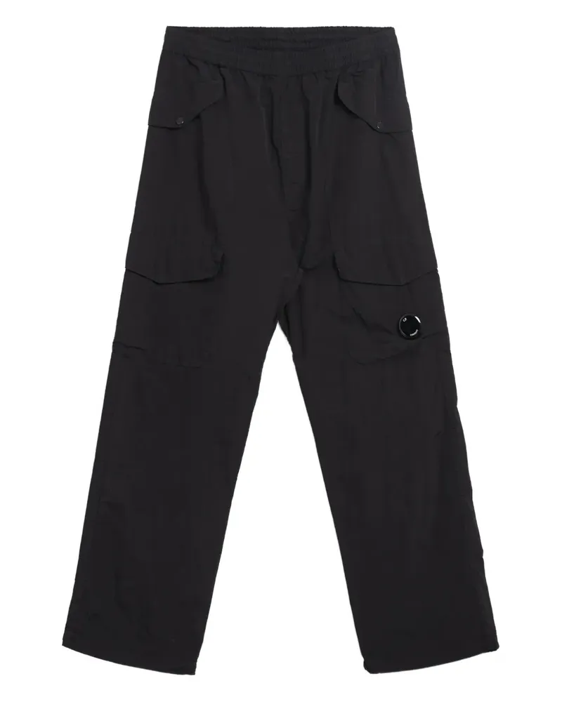 C.P. Company Hose mit Linsen-Detail - Schwarz Schwarz