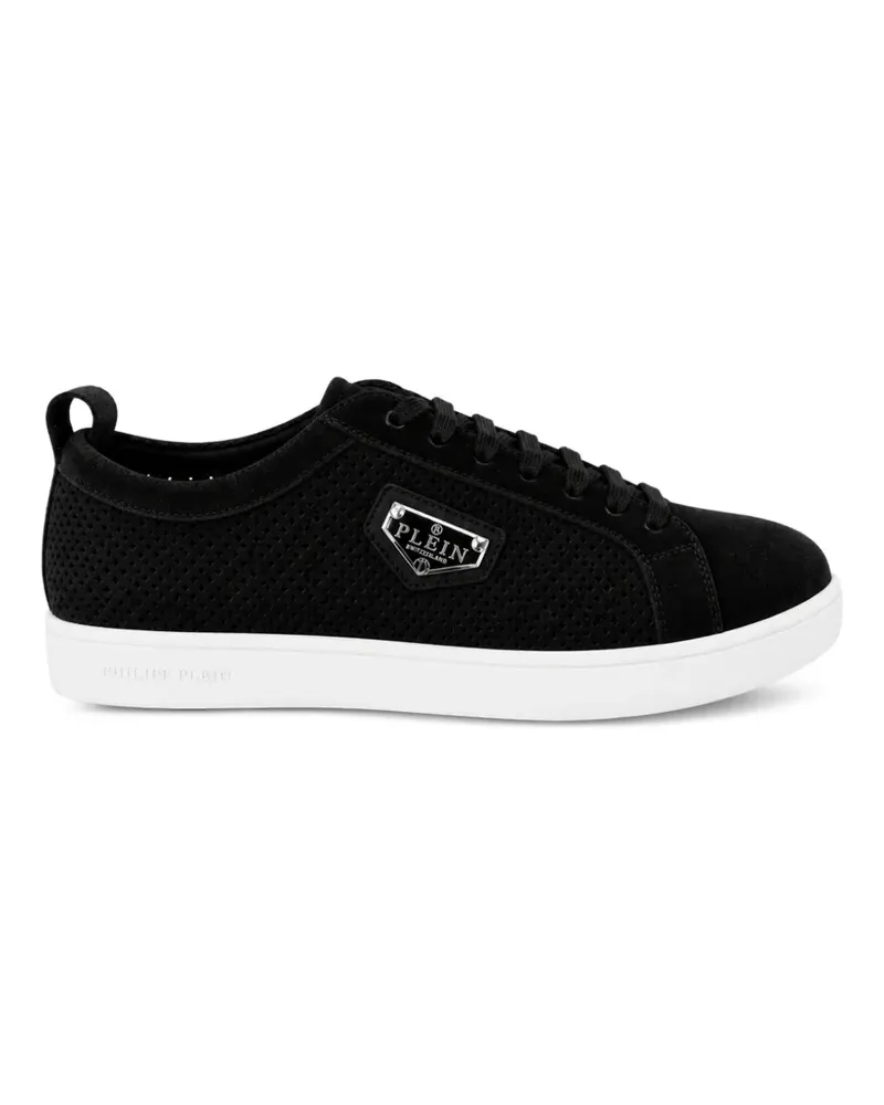 Philipp Plein perforated suede low-top sneakers - Schwarz Schwarz