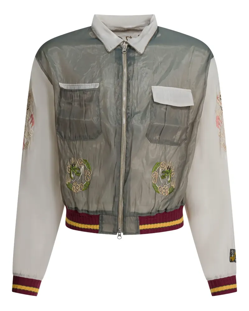 KAPITAL embroidered-detail jacket - Grau Grau