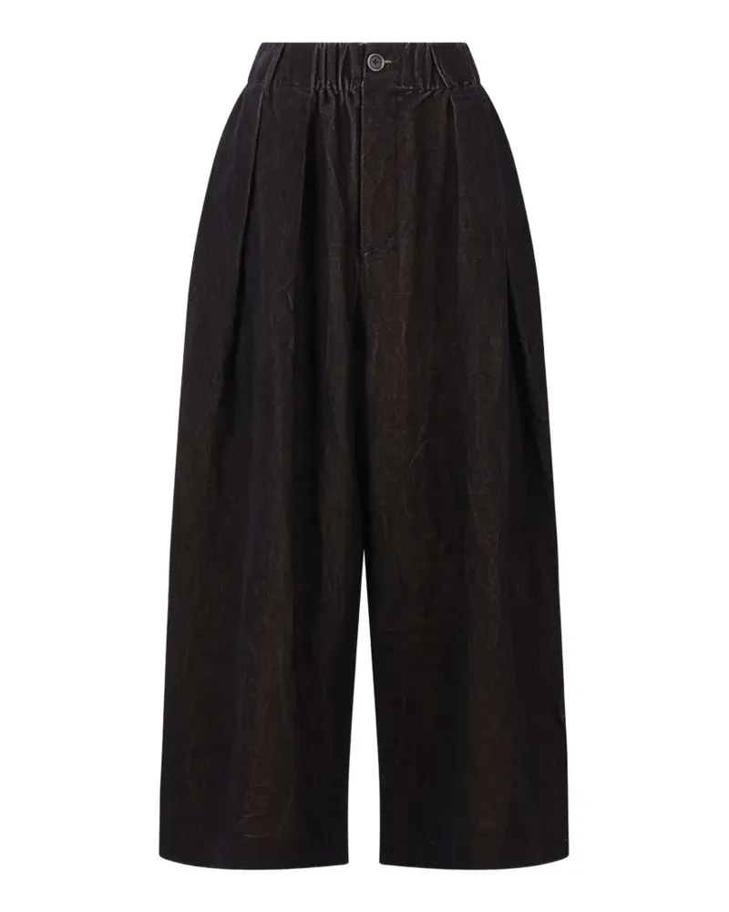 Uma Wang Foster button pleated palazzo pants - Grau Grau