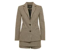 Anzug mit Hahnentrittmuster - Nude