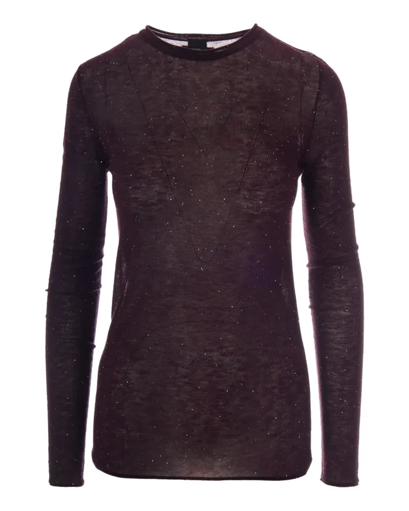 Pinko Top mit Pailletten - Violett Violett