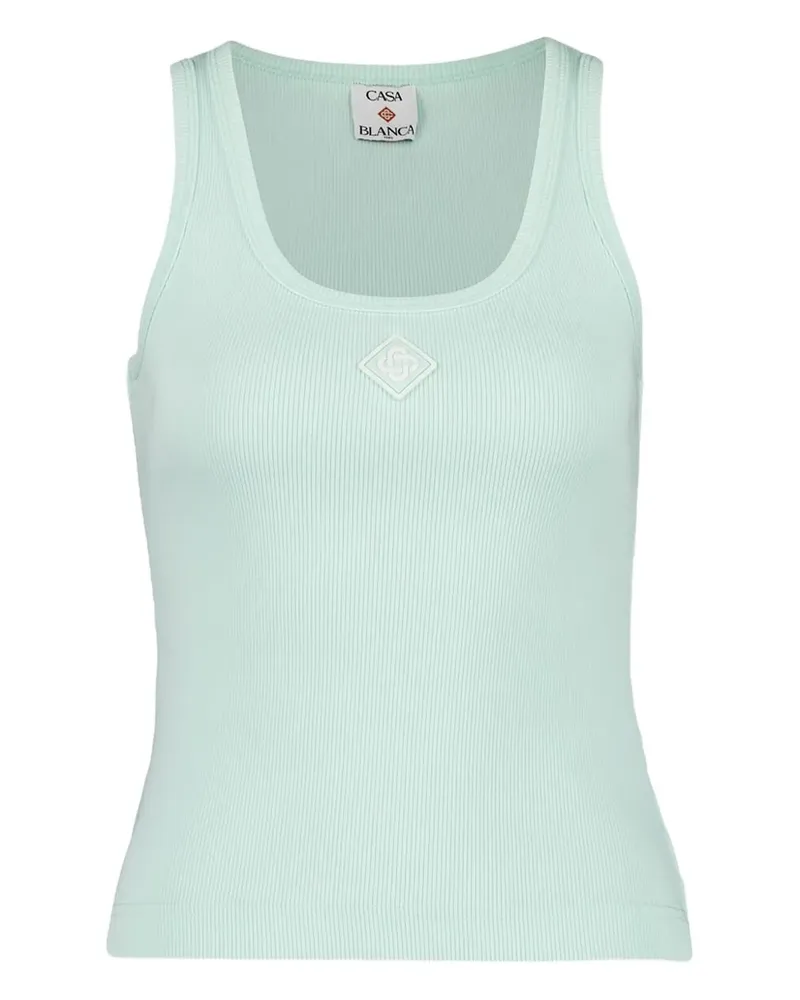 Casablanca Paris Tanktop mit eckigem Ausschnitt - Grün Grün
