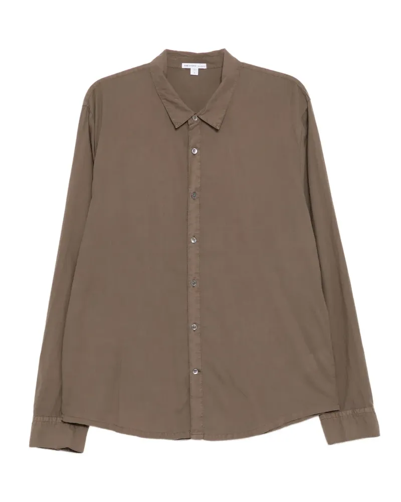 James Perse Standard Hemd - Braun Braun