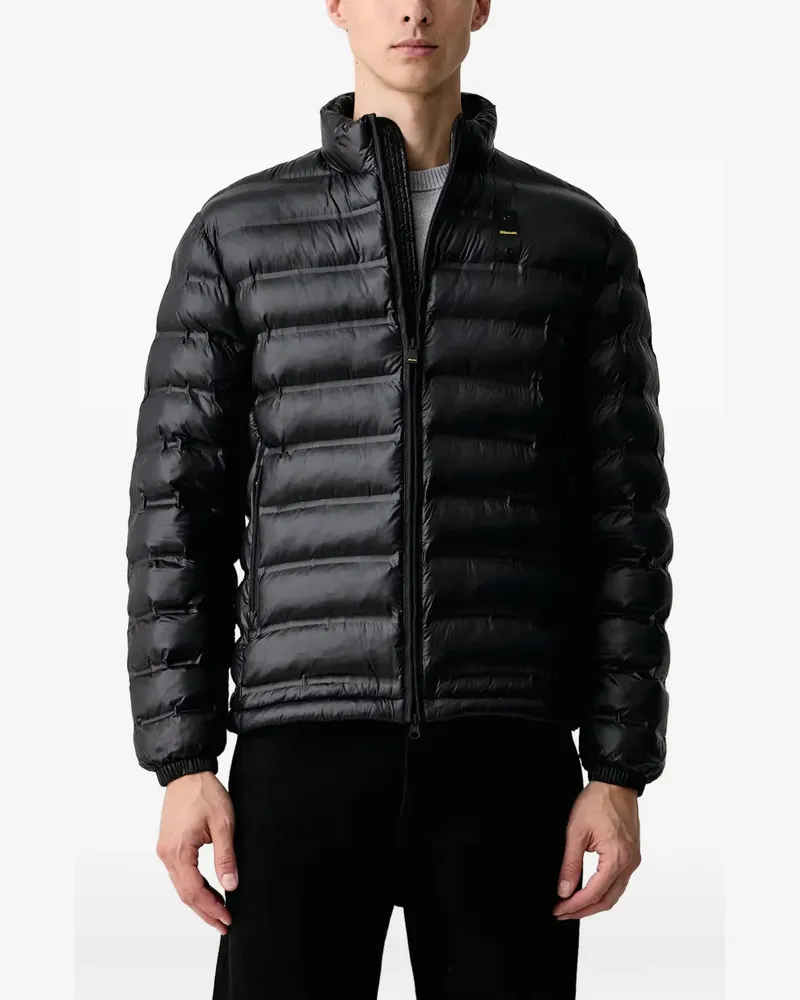 Blauer Aura padded jacket - Schwarz Schwarz