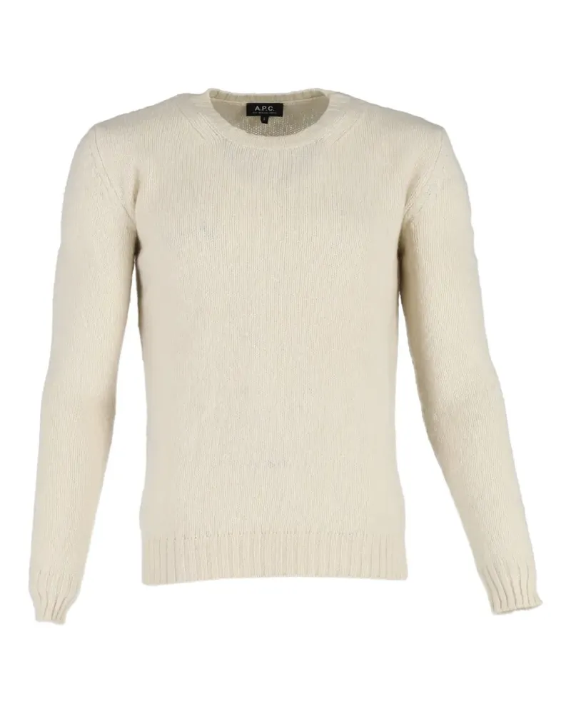 A.P.C. crew-neck wool sweater - Nude Nude