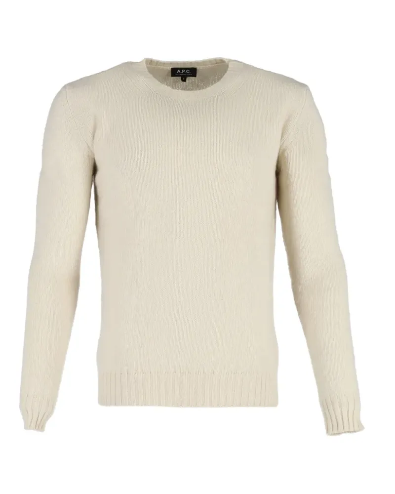 A.P.C. crew-neck wool sweater - Nude Nude