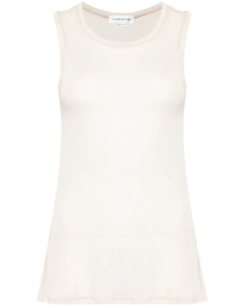 Victoria Beckham Semi-transparentes Trägershirt - Nude Nude