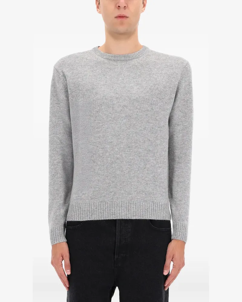 ASPESI Gerippter Pullover - Grau Grau