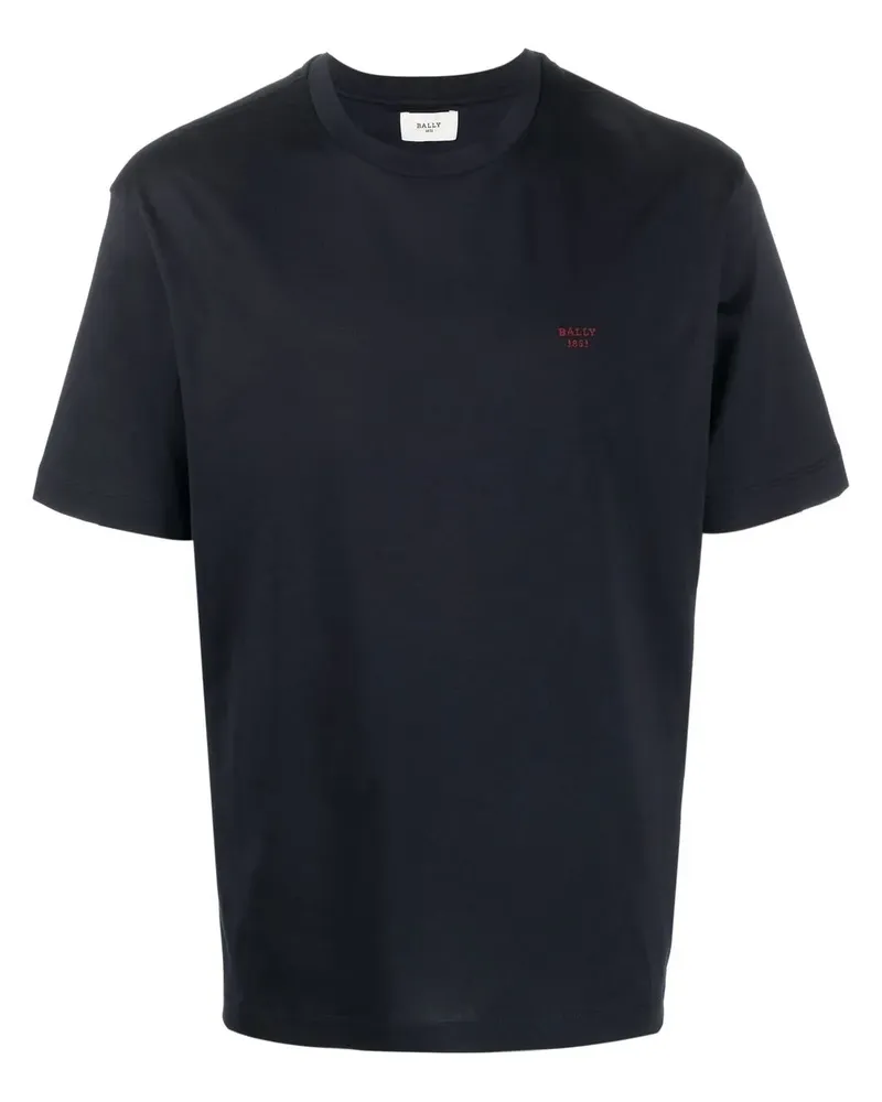 Bally T-Shirt mit Logo-Print - Blau Blau