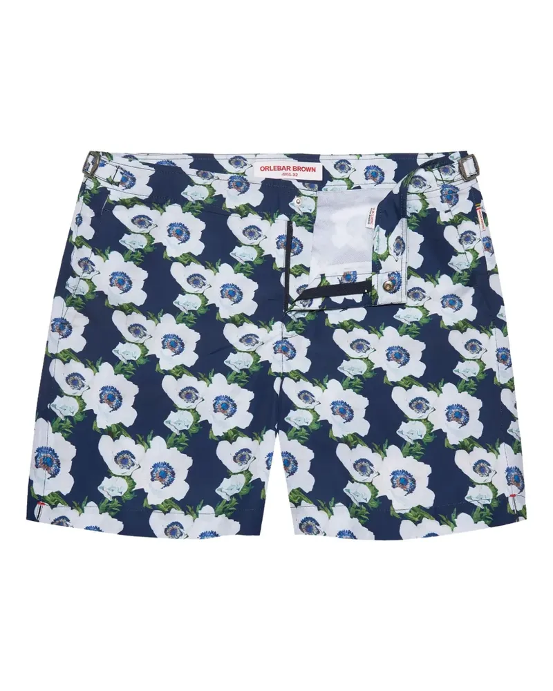 Orlebar Brown Bulldog Badeshorts mit Blumen-Print - Blau Blau