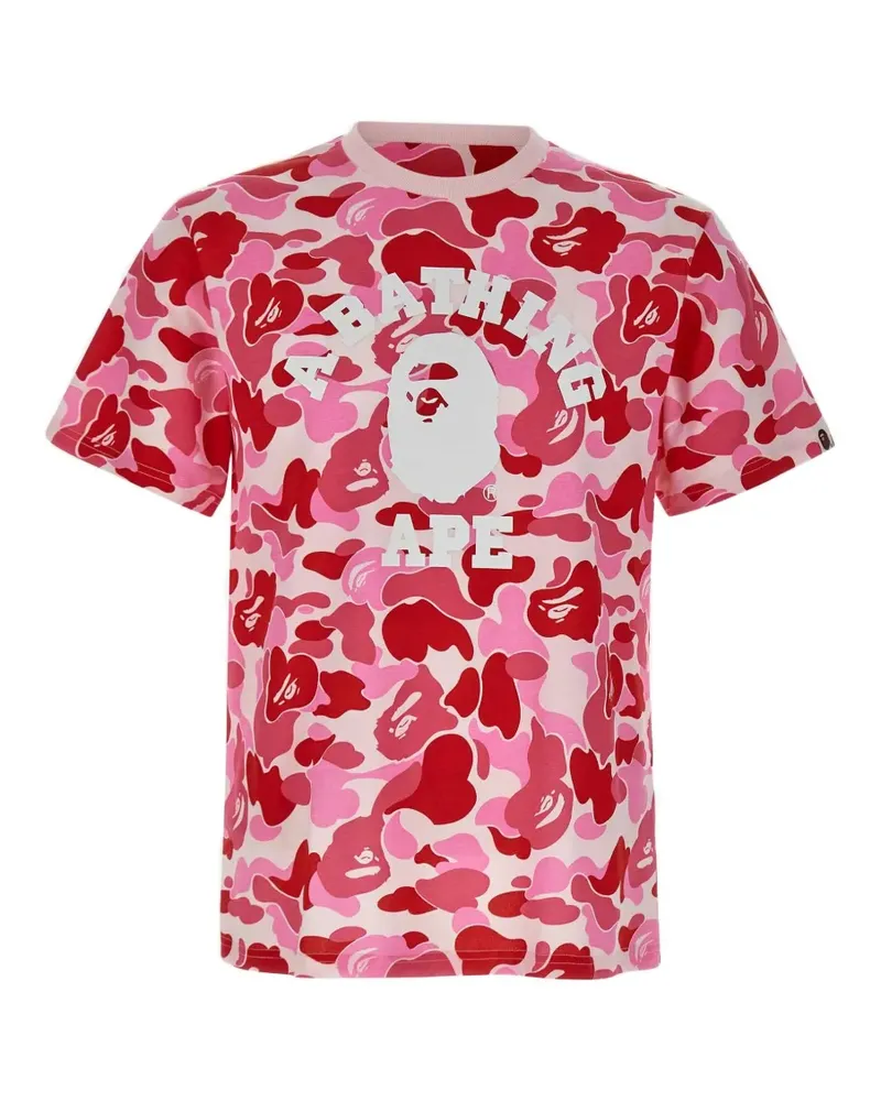BAPE ABC Camo College T-shirt - Rosa Rosa