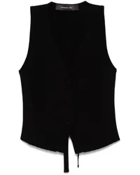 Federica Tosi Geripptes Tanktop Schwarz