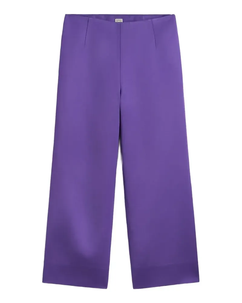 Totême fluid satin trousers violet - Violett Violett