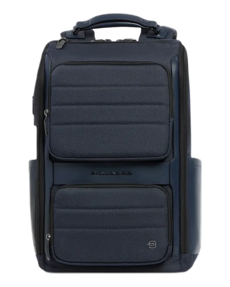 Piquadro Gesteppter Rucksack - Blau Blau