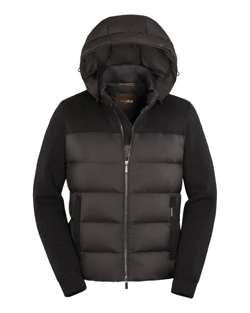 MOORER Allori padded jacket - Schwarz Schwarz