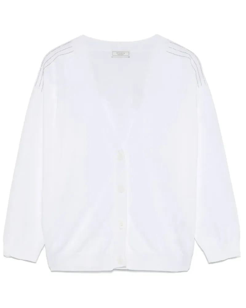 Peserico Cardigan aus Baumwolle - Weiß Weiß