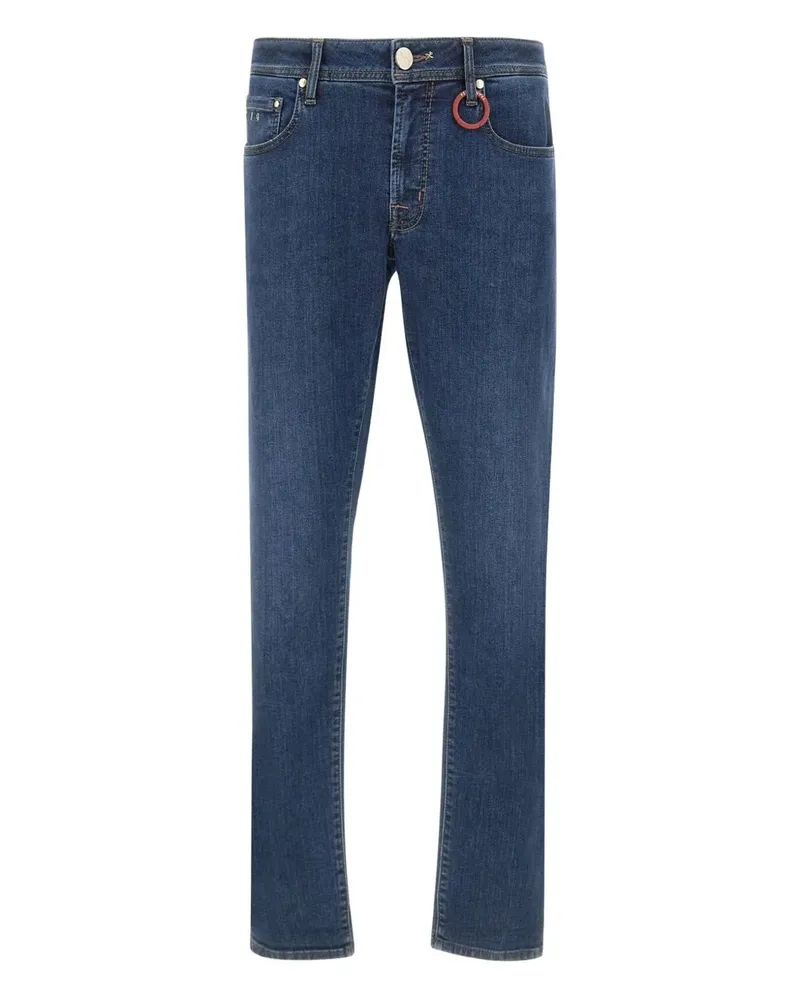Tramarossa Five-Pocket-Jeans mit Detail-Patch - Blau Blau