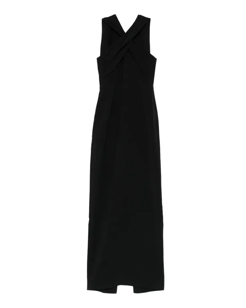 Solace London Rona twisted maxi dress - Schwarz Schwarz