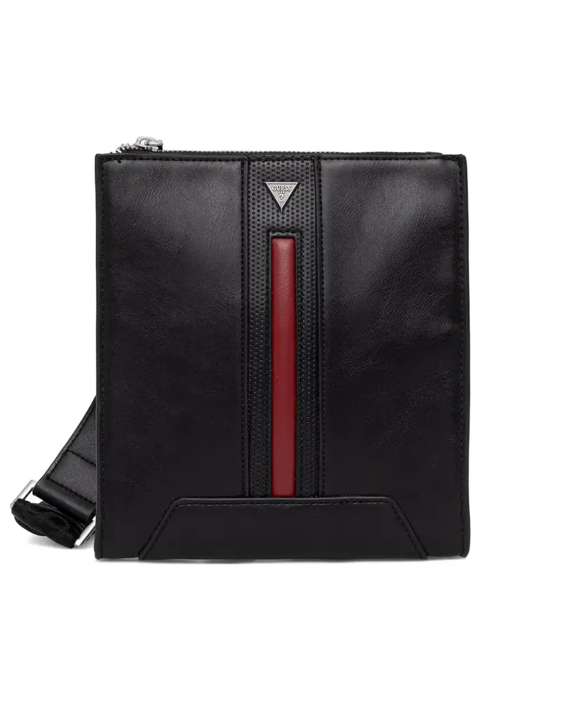 Guess TORINO logo-plaque messenger bag - Schwarz Schwarz