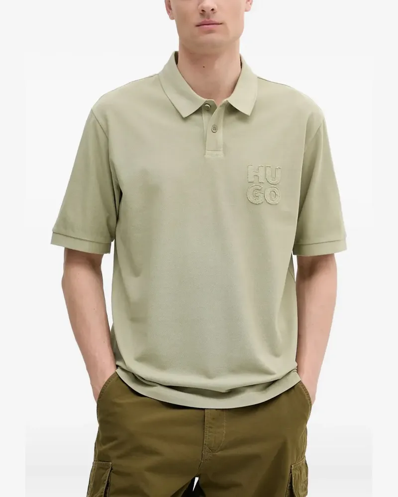 HUGO BOSS Poloshirt mit Logo-Stickerei - Grün Grün