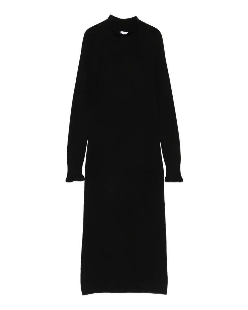 Arovescio Kleid mit Stehkragen - Schwarz Schwarz