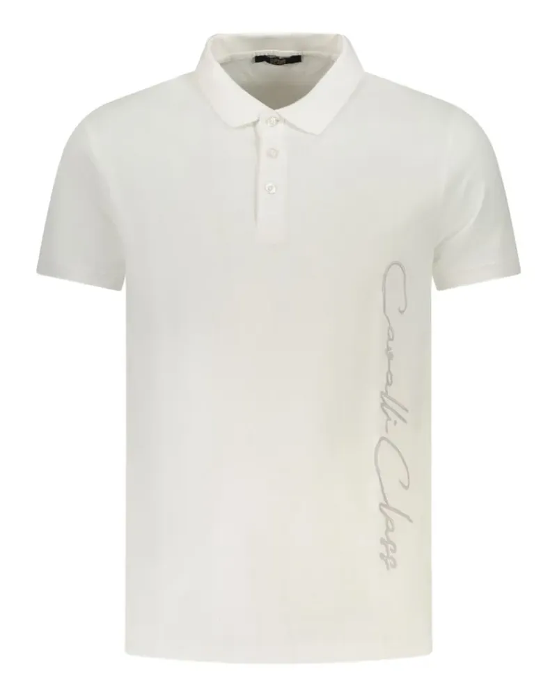 Roberto Cavalli logo-embroidered polo shirt - Weiß Weiß