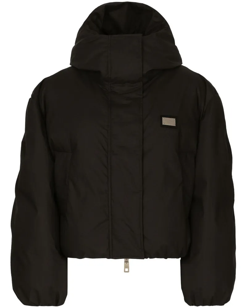 Dolce & Gabbana Jacke mit Logo - Schwarz Schwarz