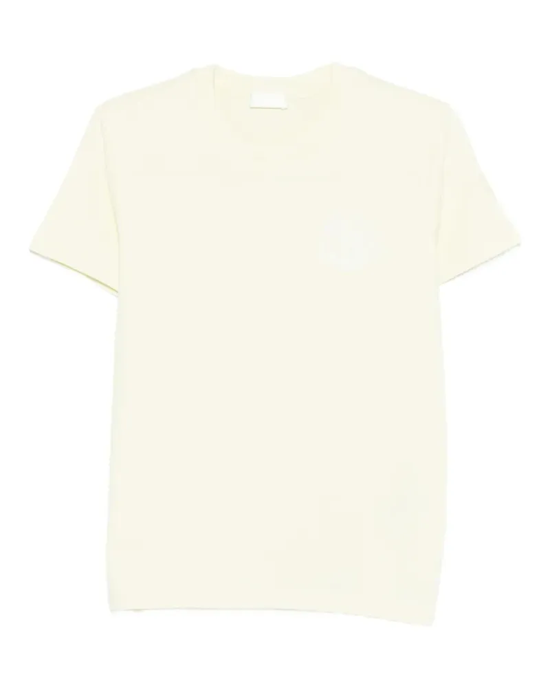 Moncler crew-neck logo T-shirt - Nude Nude