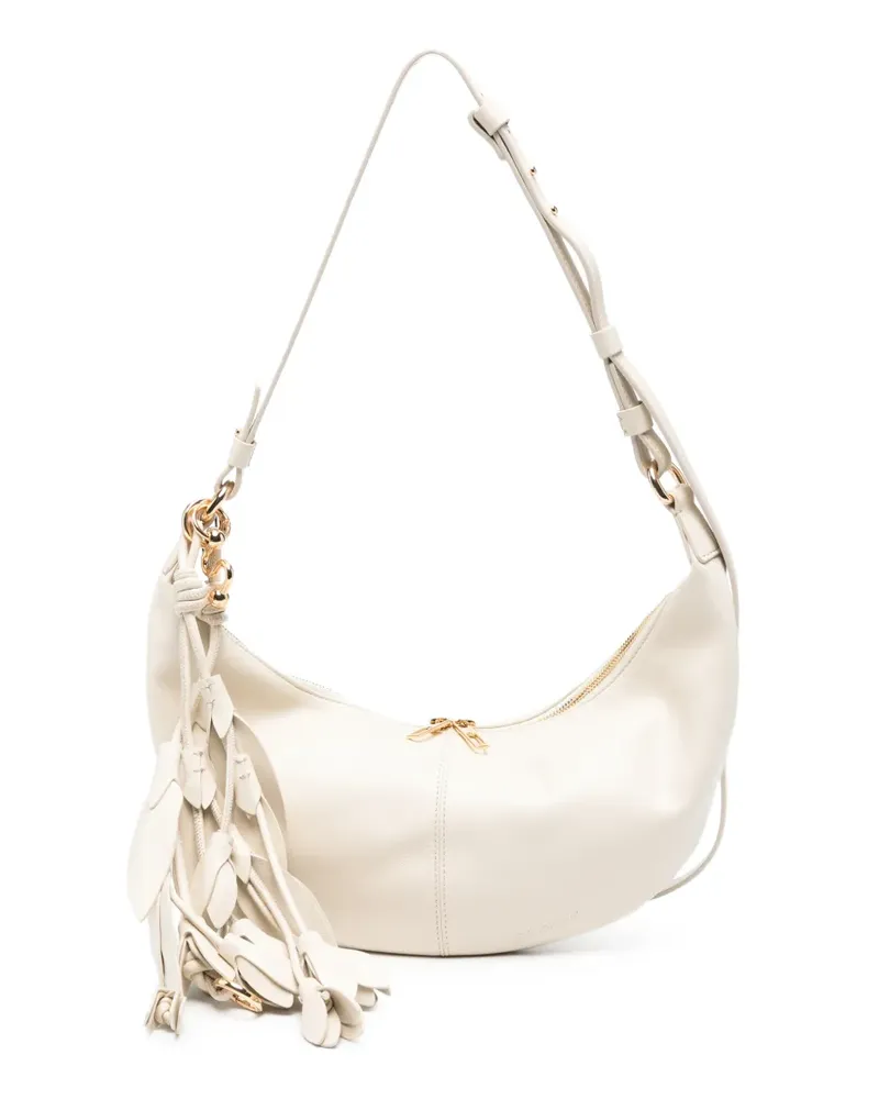 SPORTMAX tassel-detail leather shoulder bag - Nude Nude