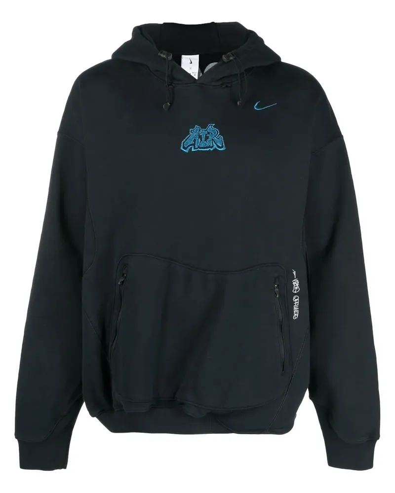 Nike Hoodie mit Swoosh - Schwarz Schwarz