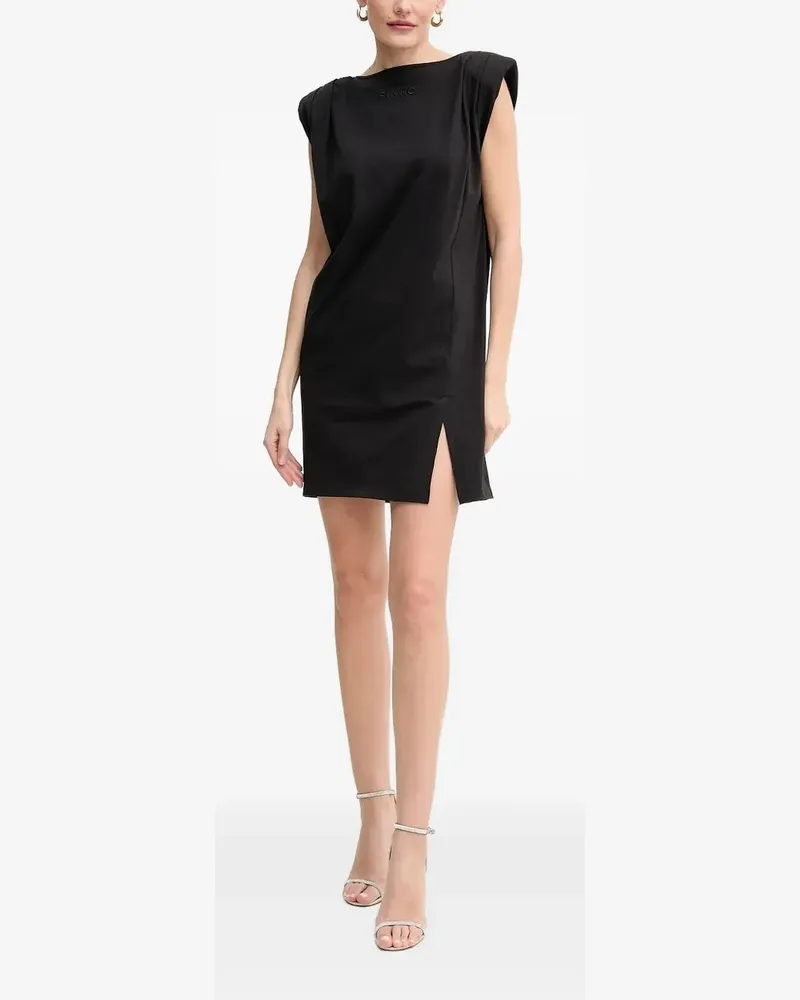 Pinko Gestepptes T-Shirtkleid - Schwarz Schwarz