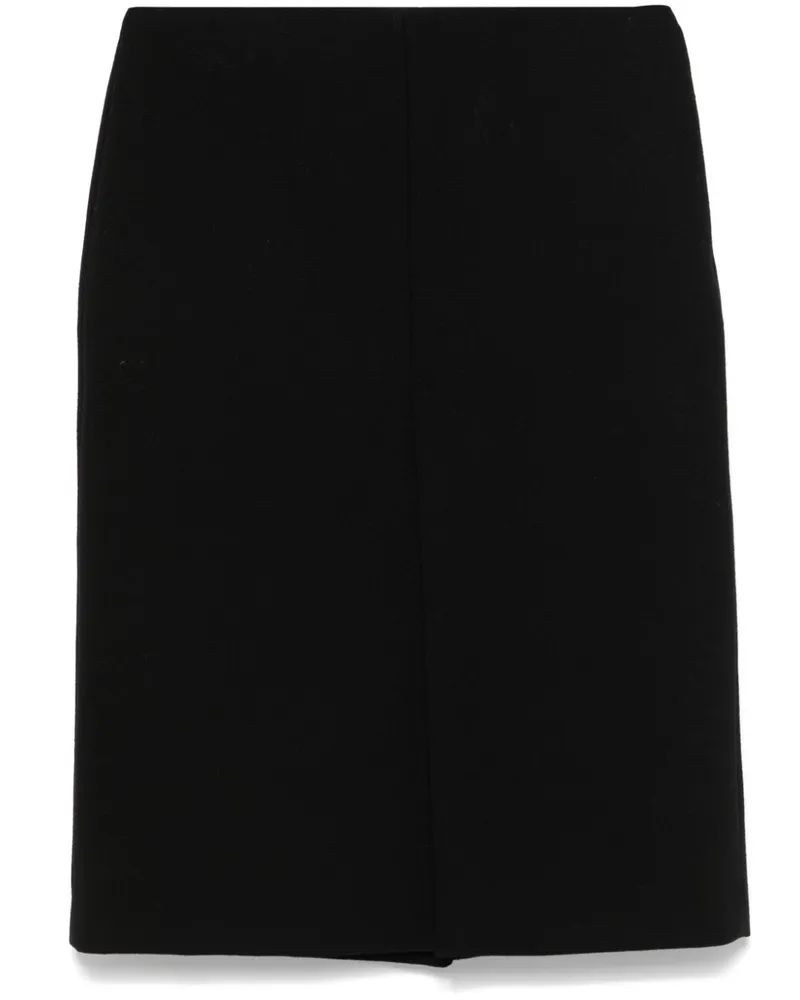 Gucci Midirock aus Wollkrepp - Schwarz Schwarz