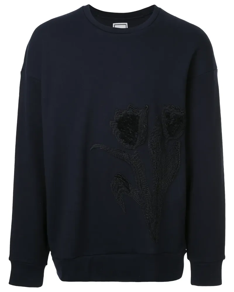 Wooyoungmi Pullover mit Blumenstickerei - Blau Blau