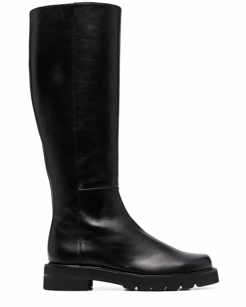 Stuart Weitzman Mila Lift Stiefel 30mm - Schwarz Schwarz
