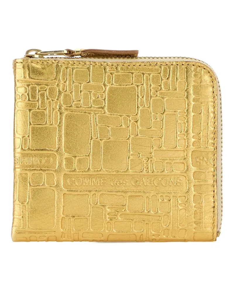 Comme des Garçons embossed metallic cardholder - Gold Gold