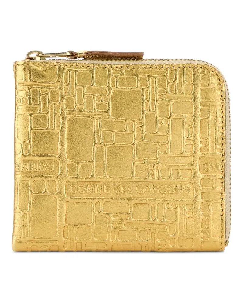 Comme des Garçons embossed metallic cardholder - Gold Gold