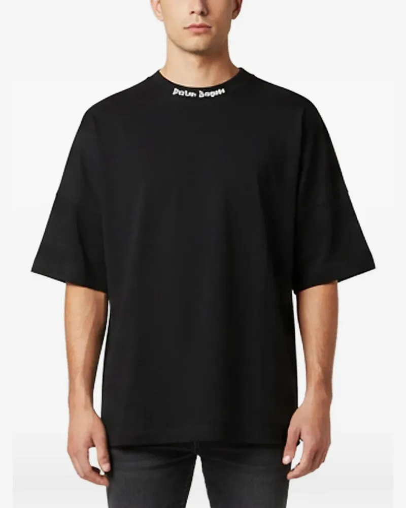 Palm Angels T-Shirt mit Logo-Print - Schwarz Schwarz