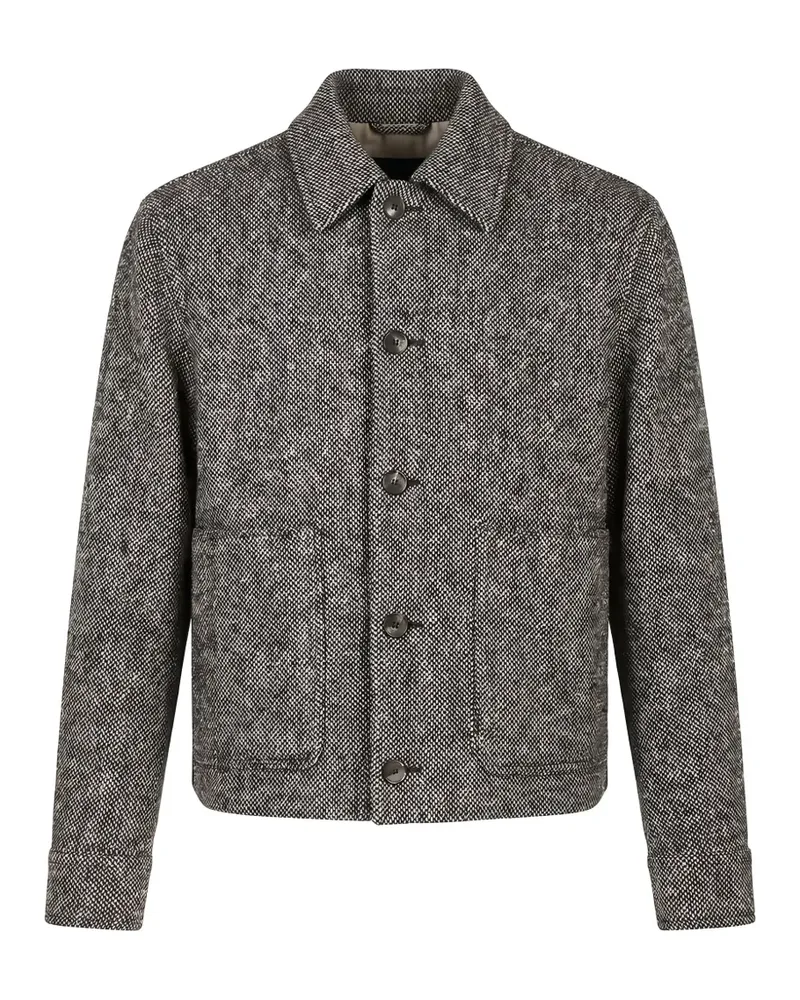 AGNONA cashmere button-up jacket - Grau Grau