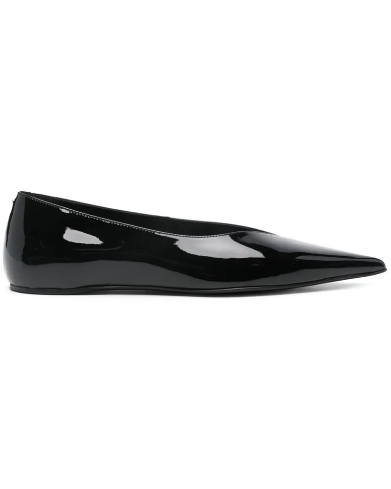 Totême Asymmetrische The Patent Ballerinas Schwarz