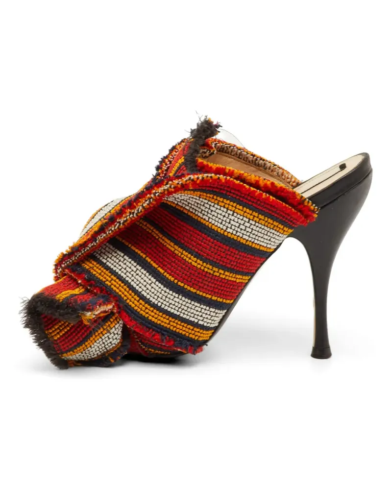 N° 21 Raso Mules mit Knoten - Rot Rot