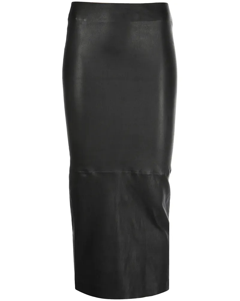SPRWMN Bleistiftrock aus Leder - Schwarz Schwarz