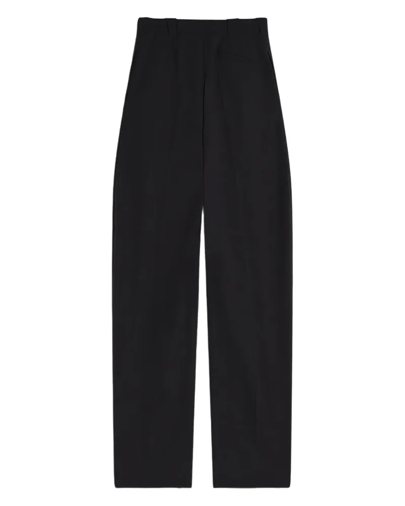 Thierry Mugler Hose mit Falten - Schwarz Schwarz
