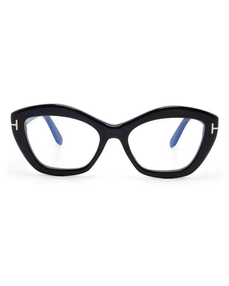 Tom Ford Klassische Cat-Eye-Brille - Schwarz Schwarz