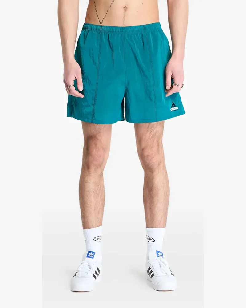 adidas elastic-waist track short - Blau Blau