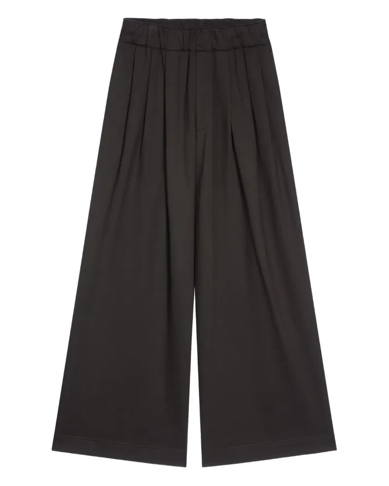 Dries van Noten Plissierte Hose - Schwarz Schwarz