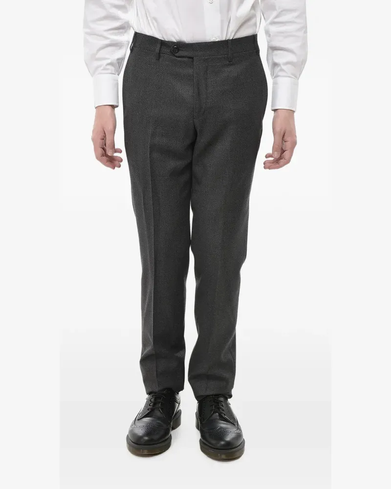 Corneliani Academy pressed-crease trousers - Grau Grau