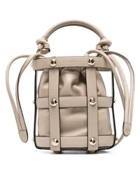 Ferragamo Beuteltasche mit Kordelzug Nude