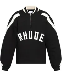 RHUDE Sweatshirt mit Logo-Patch Schwarz