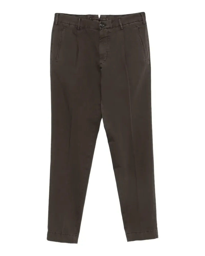 Incotex pleated straight-leg trousers - Braun Braun